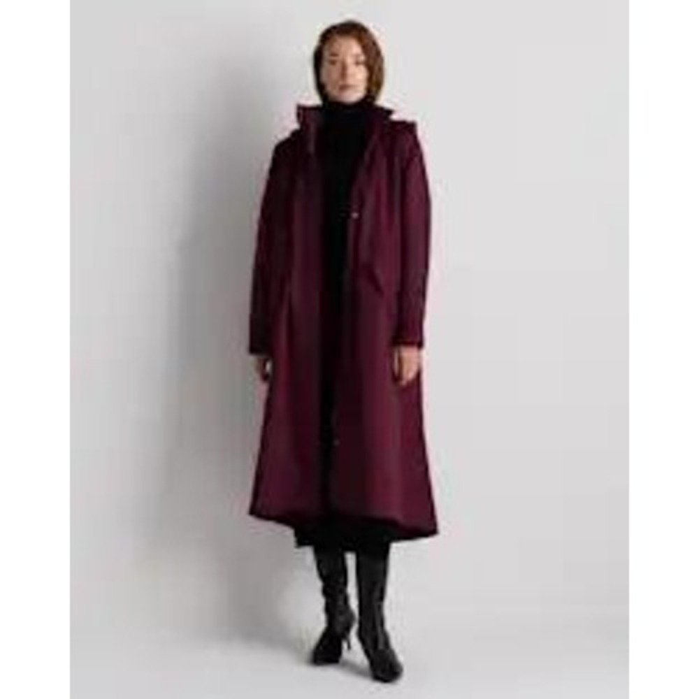 Quince Weatherproof Rain Trench Coat In Barolo Burgundy Size XS New With Tags